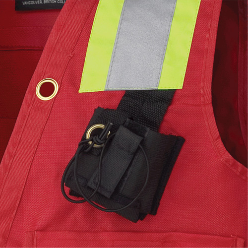 Pioneer V1010710-S 695 Veste de s&eacute;curit&eacute; pour arpenteur et superviseur, Rouge, Petit, Polyester