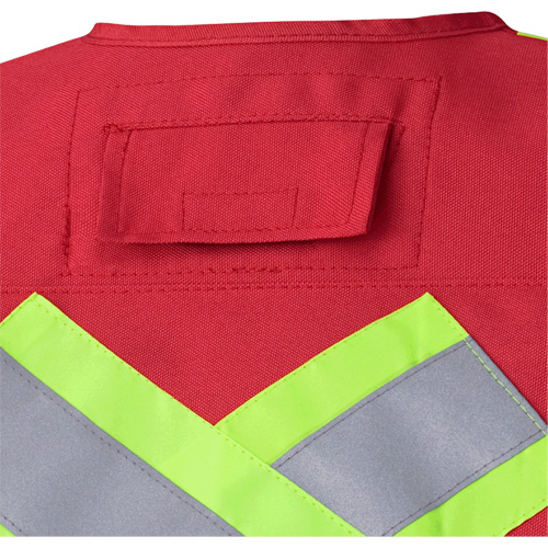 Pioneer V1010710-S 695 Veste de s&eacute;curit&eacute; pour arpenteur et superviseur, Rouge, Petit, Polyester
