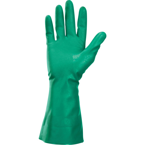 Ansell 94447 KleenGuard G80 Gloves, Size Large/9, 13" L, Nitrile, Cotton/Flock-Lined Inner Lining, 15-mil