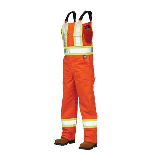 Tough Duck S76911-BLAZE-XL Unlined Safety Overalls, Poly-Cotton, X-Large, High Visibility Orange