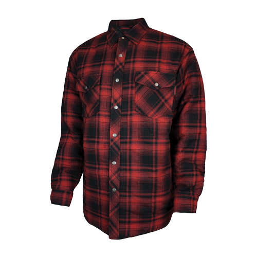 flannel shirt with quilted lining