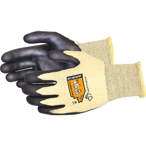 Superior Glove Works Ltd. S13KFGFNT-9 Dexterity&reg; Cut-Resistant Gloves, Size Large/9, 13 Gauge, Foam Nitrile Coated, Kevlar&reg; Shell, ASTM ANSI Level A4