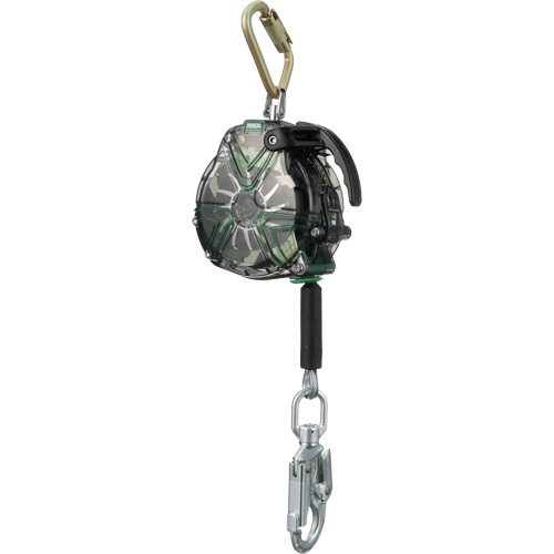 MSA 63206-00ACA V-TEC Self-Retracting Lifeline, 20', Stainless Steel, Swivel