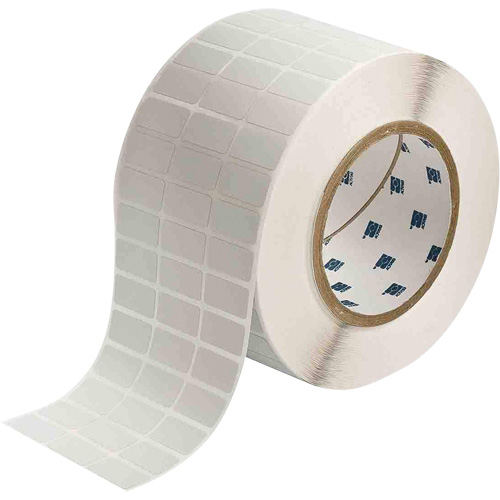 Brady THT-5-435-10 &eacute;tiquettes lustr&eacute;es pour plaques signal&eacute;tiques, Polyester m&eacute;talis&eacute;, 1" lo x 0,5" h, Argent