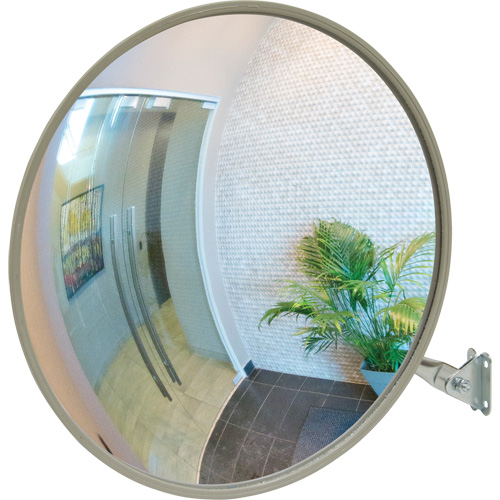 Zenith Safety Products SGI554 Convex Mirror with Telescopic Arm, Indoor/Outdoor, 26" Diameter