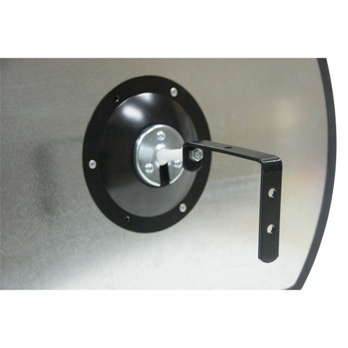 Produits de sécurité Zenith SGI562 Miroir convexe rectangulaire/rond avec support, 18" h x 26" la, Int&eacute;rieur/Ext&eacute;rieur