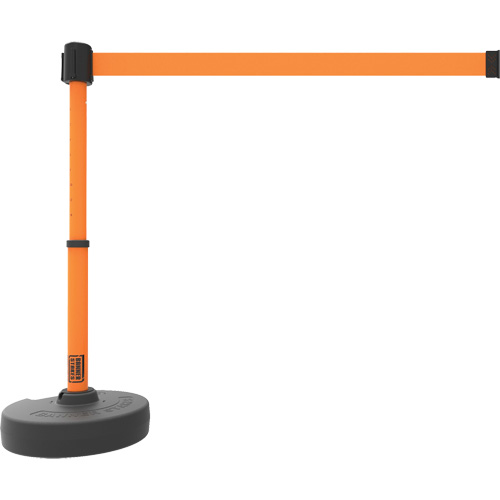 Banner Stakes PL4103 PLUS Barrier Post Set, Plastic, 42" H, Orange Tape, 15' Tape Length