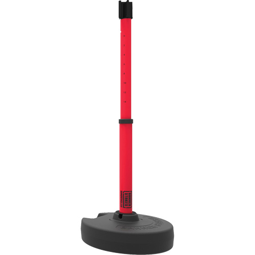 Banner Stakes PL4118 Base pour montant de barri&egrave;re PLUS, Hauteur de 42", Rouge