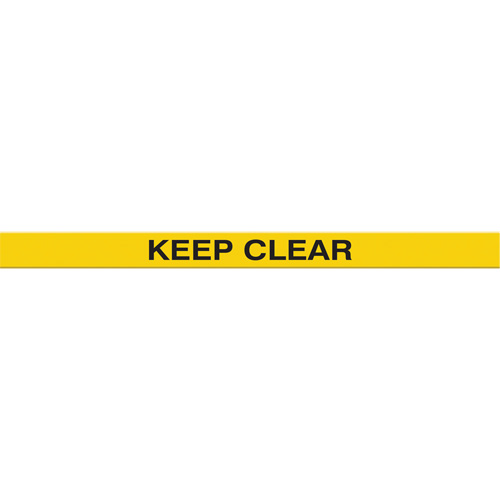 Accuform NMC PTP218 Tough-Mark Heavy-Duty Floor Marking, Rectangle, 48" L x 2" W, Yellow, Polyethylene