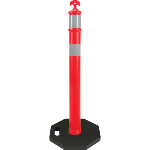 Zenith Safety Products SGJ239 High-Visibility Delineator Post, 42" H, Orange