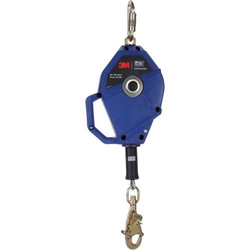 3M DBI Sala Fall Protection 3503800 Smart Lock Self-Retracting Lifeline, 30', Galvanized Steel, Swivel
