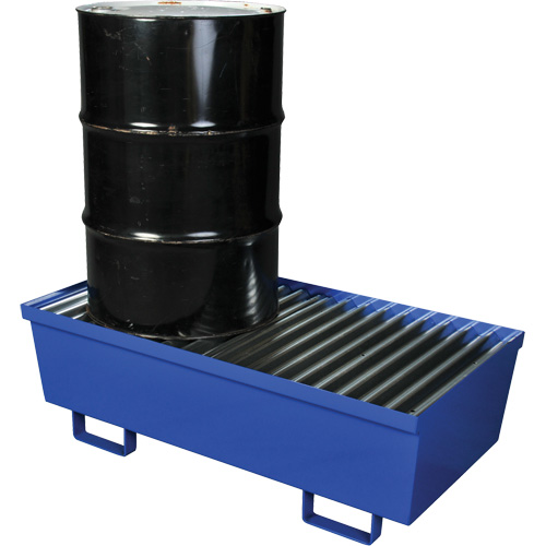 Eagle Mfg. 1620ST Palette de confinement des d&eacute;versements en acier, Capacit&eacute; de d&eacute;versement 74 gal. US, 27" x 51,25" x 13"