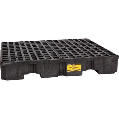 Eagle Mfg. 1645BND Spill Containment Pallet, 66 US gal. Spill Capacity, 51.5" x 51.5" x 8"