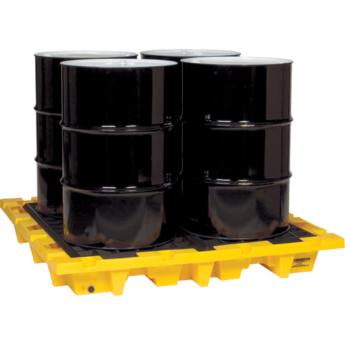 Eagle Mfg. 1646 Spill Containment Pallet, 66 US gal. Spill Capacity, 58.5" x 58.5" x 7.75"