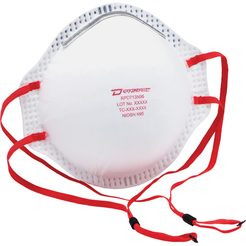 PIP Global Safety RPD713N95 Respirateur contre les particules Dynamic, N95, Certifi&eacute; NIOSH, Taille unique