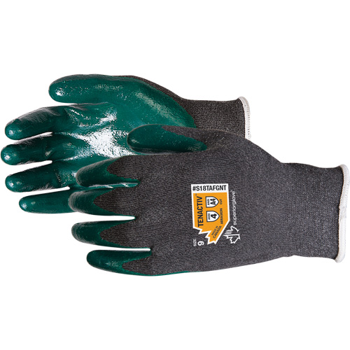 Superior Glove Works Ltd. S18TAFGNT-9 Gants r&eacute;sistant aux coupures, Taille 9, Calibre 18, Rev&ecirc;tement ZedCoat, Enveloppe en TenActiv, ASTM ANSI niveau A4