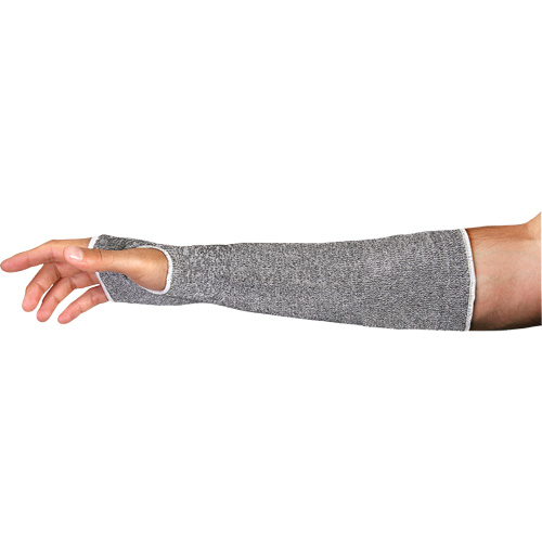 Superior Glove Works Ltd. KTAFGT22SFT-S Contender Cut-Resistant Sleeves, TenActiv, 22", ASTM ANSI Level A5, Grey