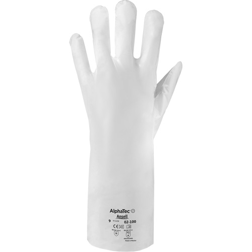 Ansell 210011060 ALPHATEC&reg; 02-100 Chemical-Resistant Gloves, Size 6, 15" L, HPPE, 2.4-mil