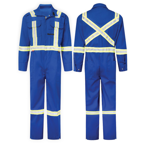 IFR Workwear NSB109-66T Combinaison de luxe 6 oz Nomex Essential, Taille 64-66 (grande taille), Bleu royal