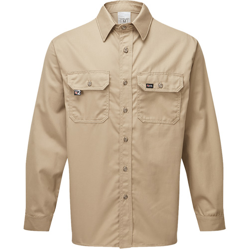 IFR Workwear UPK650-4XL Chemise de travail de luxe 7 oz UltraSoft, 4T-Grand, Khaki
