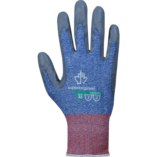 Superior Glove Works Ltd. S15TAFGPU-5 Gants en composite, Taille 5, Calibre 13, Rev&ecirc;tement Polyur&eacute;thane, Enveloppe en TenActiv, ASTM ANSI niveau A2