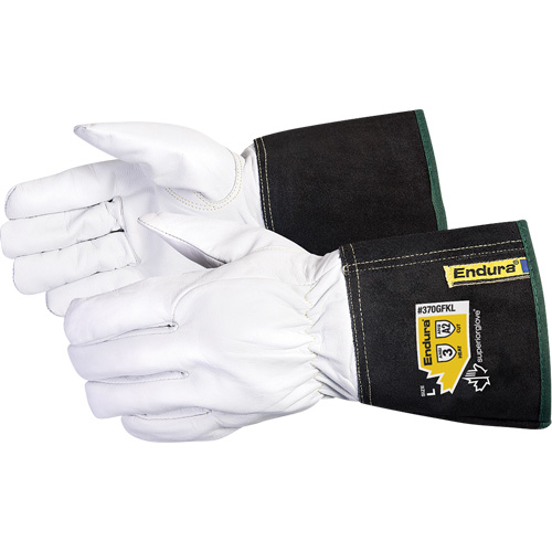 Superior Glove Works Ltd. 370GFKL-M Endura&reg; TIG Welding Gloves, Grain Goatskin, Size Medium
