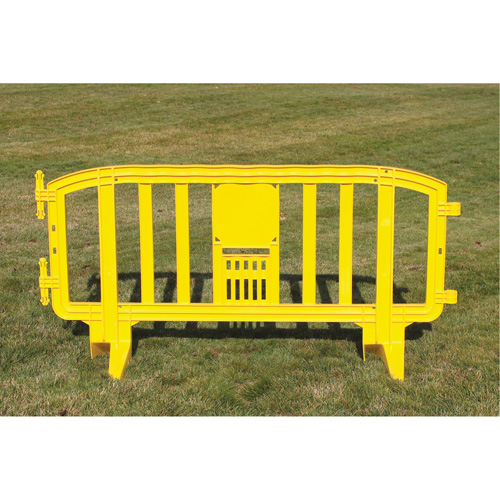 MLR International BAR-Y Barricade Movit, Emboîtables, 78" lo x 39" h, Jaune