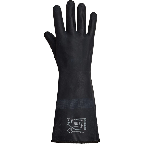 Superior Glove Works Ltd. NE240TKL-9 Gants &agrave; usage intensif r&eacute;sistants &agrave; la chaleur & aux produits chimique SolvStop, N&eacute;opr&egrave;ne, 9, Prot&egrave;ge jusqu'&agrave; 392° F (200° C)