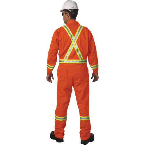 Big Bill 1325US7/OS-R-ORA-4X Westex UltraSoft&reg; Unlined Coveralls, Size 4X-Large, Orange, 8.7 cal/cm²