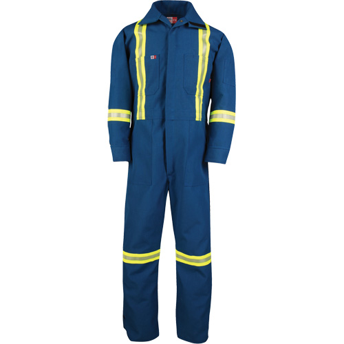 Big Bill 1600RT/OS-T-BLR-5X Dupont Nomex&reg; IIIA Deluxe Coveralls, Size 5X-Large (Tall), Royal Blue, 6 cal/cm²