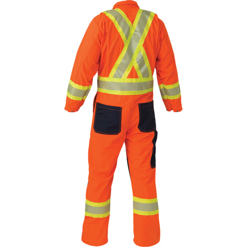 Big Bill 1324HVT-T-ORA-M Ripstop Coveralls, Medium (Tall), High Visibility Orange