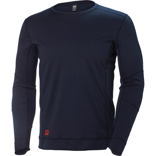 Helly Hansen 75108-590-M Lifa&reg; Max Moisture-Wicking Crewneck Undershirt, Men's, Medium, Navy Blue