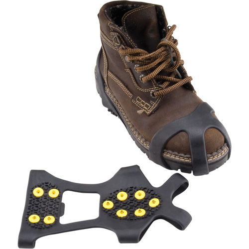 Zenith Safety Products SGO247 Anti-Slip Spark-Proof Ice Cleats, Brass, Stud Traction, Large