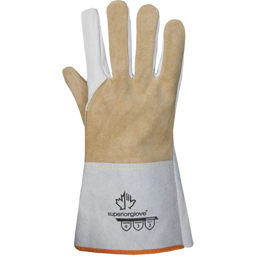 Gants De Soudage TIG En Cuir De Chèvre Premium - Taille XL, Gris, Par Sunny Glove Company