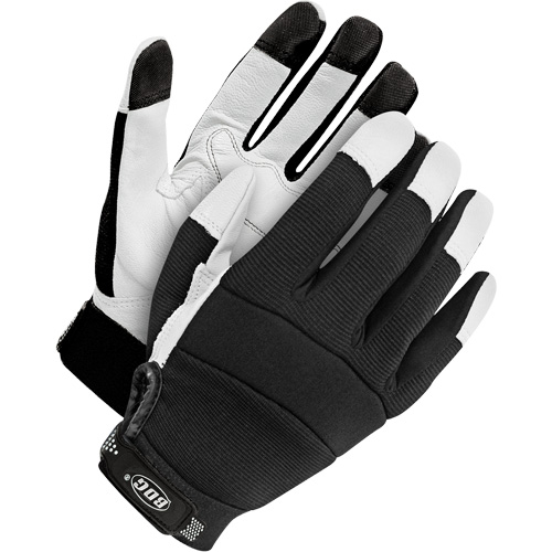 Bob Dale Gloves 20-1-1215-S Mechanic's Gloves, Grain Leather Palm, Size Small