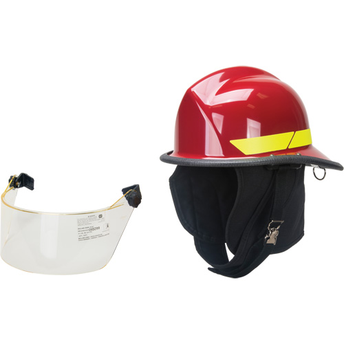 Bullard BU207LTX R726RED FX Series Fireman Helmet, Ratchet