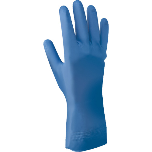 Showa 707FL-08 707FL Series Chemical Resistant Gloves, Size Medium/8, 12" L, Nitrile, Flock-Lined Inner Lining, 11-mil