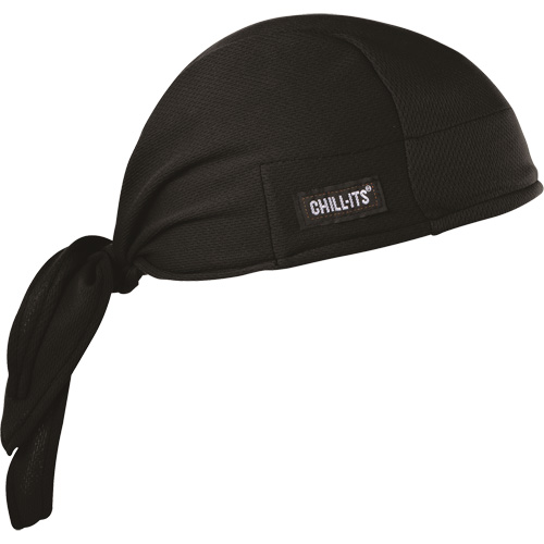 Ergodyne 12487 Chill-Its&reg; 6615 Cooling Doo Rag, Black