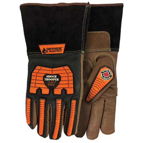 Watson Gloves 5785G-XXXL 5785G Shock Trooper Gloves, 3X-Large, Goatskin Palm, Gauntlet Cuff