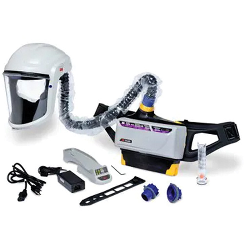 3M TR-800-PSK Trousse d'ensemble respirateur d'&eacute;puration d'air propuls&eacute; pour peintre Versaflo, Capuchon & visi&egrave;re, Pile Lithium-ion