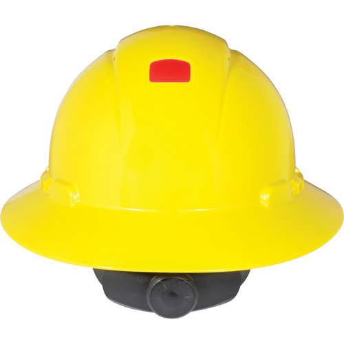 3M H-802V-UV Full Brim Hardhat with Uvicator Sensor, Ratchet Suspension