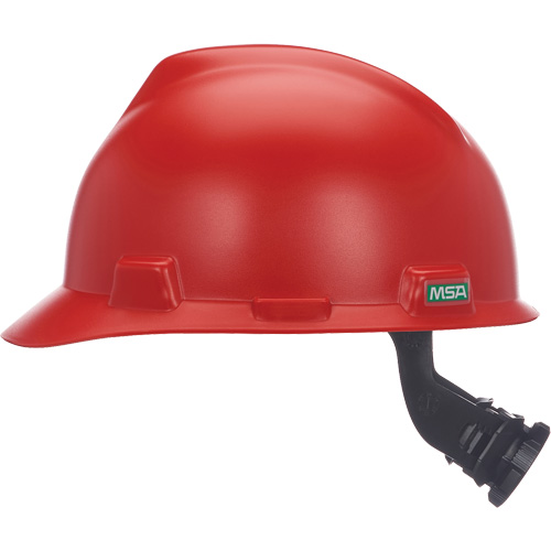 MSA 10203086 Casque de s&eacute;curit&eacute; V-Gard, R&eacute;pond aux normes CSA type 1, Suspension Rochet, Non ventil&eacute;