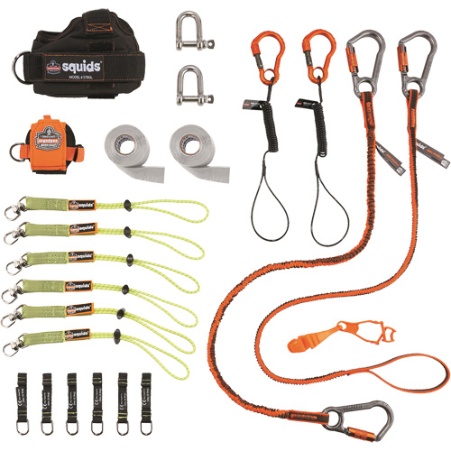 Ergodyne 19656-A Squids&reg; 3186 Iron/Steel Worker's Tool Tethering Kit