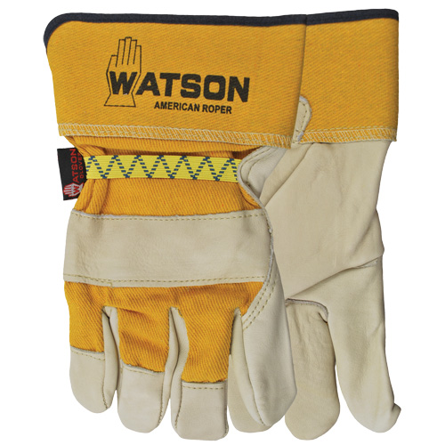 Watson Gloves 4020 Gants pour cordeur American, Petit, Paume Cuir fleur de vache, Doubleure Coton