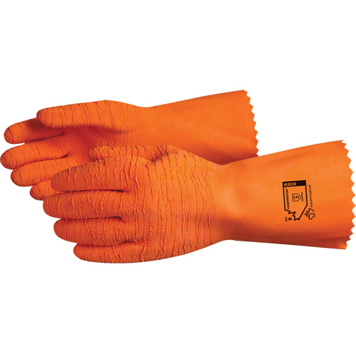 Superior Glove Works Ltd. L8230-8 Gants r&eacute;sistants aux produits chimiques Chemstop, Taille 8, 12" lo, Latex, Doublure en Jersey de coton