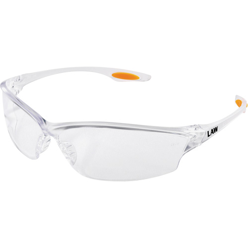 Mcr Safety LW210AF Law&reg; LW2 Safety Glasses, Clear Lens, Anti-Fog, ANSI Z87+/Meets/Exceeds CSA Z94.3