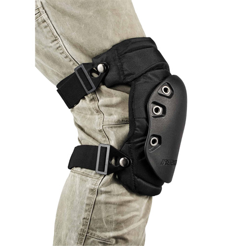 Ergodyne 18435 ProFlex&reg; 435 Comfort Hinged Hard Cap Knee Pads, Buckle Style, Rubber Caps, Foam/Gel Pads