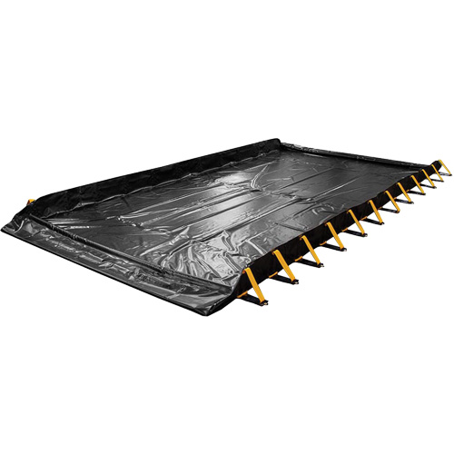 Enpac 48-12501-BK-SF Stinger Snap-Foam Containment Berm, 4488 US gal. Capacity, 50' W x 12' L x 12'H, Foam Wall