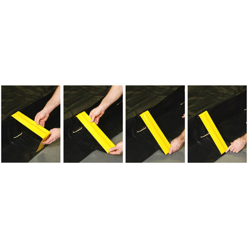 Enpac 48-12501-BK-SF Stinger Snap-Foam Containment Berm, 4488 US gal. Capacity, 50' W x 12' L x 12'H, Foam Wall