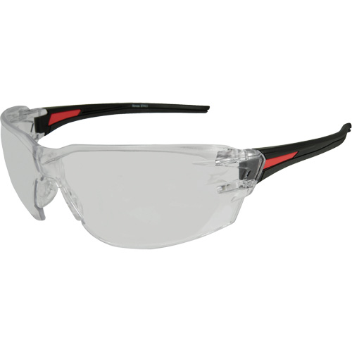 Edge Safety Eyewear XV411 Lunettes de s&eacute;curit&eacute; Nevosa, Lentille Transparent, Anti-&eacute;gratignures, R&eacute;pond ou surpasse la norme CSA Z94.3